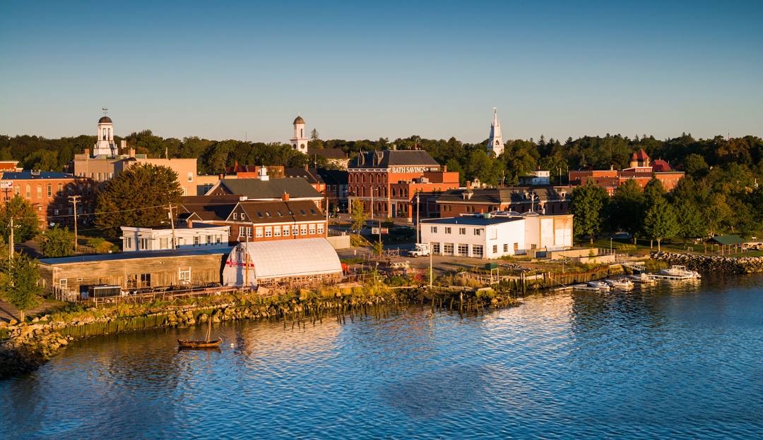 The Bath, Maine waterfront